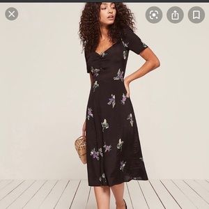 Reformation Esme dress in lilac